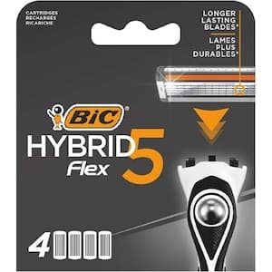 Bic Hybrid Flex 5 Cartridges for Men 4 Blades