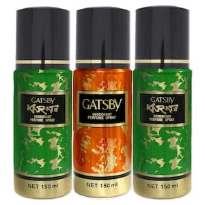 Gatsby Karate Deodorant Perfume Spray, 150ml Pack of 2 and Deodorant Perfume Spray, 150ml