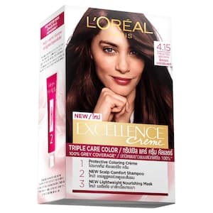 L'Oreal Paris Excellence Creme Triple Care Hair Colour, 4.15 Frosted Brown