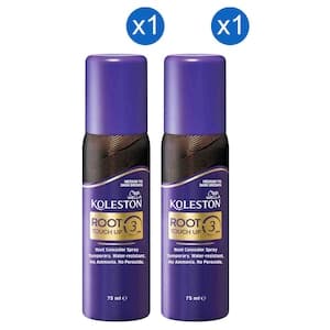 Wella Koleston Root Touch Concealer Spray, Medium To Dark Brown, 75ml Pack of 2
