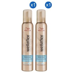 Wella Wellaflex Flexible Extra Strong Hold Mousse, 200ml Pack of 2