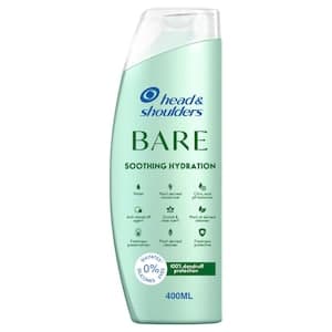 Head & Shoulders Bare Smoothing Hydration Shampoo, 400ml