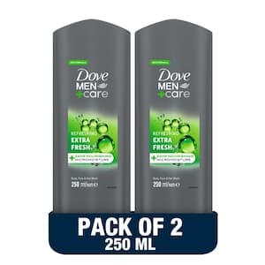 Dove Men+Care Refreshing Cleanser, Extra Fresh, 250ml x 2