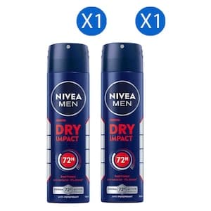 Nivea Dry Impact Anti-Perspirant Deodorant Spray, 150ml Pack of 2
