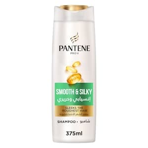 Pantene Pro-V Smooth and Silky Shampoo, 375ml