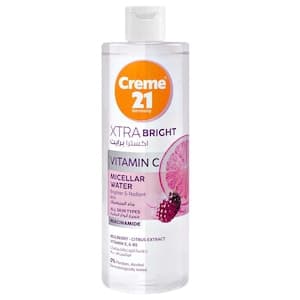Crème 21 Micellar Water, Vitamin C Extra Bright, 400ml