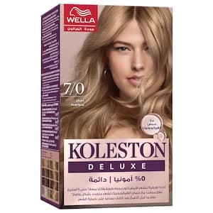 Wella Koleston Deluxe Zero Ammonia Permanent Hair Color, Medium Blonde 7/10