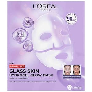 L’Oreal Paris Revitalift Filler Hydrogel Glow Mask Glass Skin