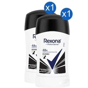 Rexona MotionSense Antibacterial Invisible Antiperspirant Stick 40g, Pack of 2