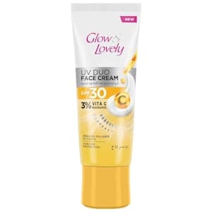 Glow and Lovely UV Duo Face Cream SPF30 with Vitamin C and Niacinamide, 50g
