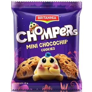 Britannia Chompers Mini Choco Chip Cookies, 28g