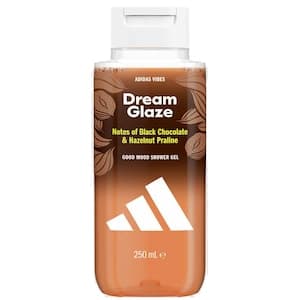 Adidas Vibes Dream Glaze Shower Gel, Black Chocolate & Hazelnut Praline, 250ml
