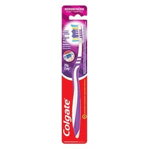 Colgate Zigzag Flexible Medium Toothbrush With Tongue Cleaner 1 Pcs