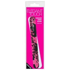 Elegant Touch Medium Grit Emery Board Nail File Multicolour