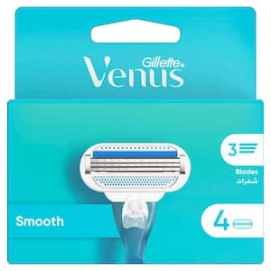 Venus Smooth Woman's Refillable Razor Cart: 4 Carts