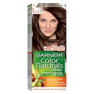 Garnier Color Naturals Crème Nourishing Permanent Hair Color, 5, Light Brown