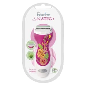 Schick Silk Effects Plus Razor With Blades Multicolour 2 PCS