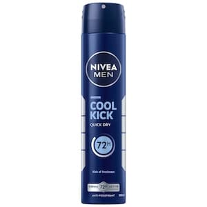 NIVEA MEN Cool Kick, Quick Dry 72h Odour Protection, Deodorant for Men, Fresh Scent, Spray 200ml