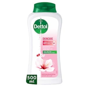 Dettol Skincare Shower Gel & Body Wash, Rose & Sakura Blossom Scent, 500ml
