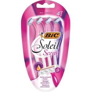Bic Soleil Scent Disposable Razor Multicolor 4 Razor
