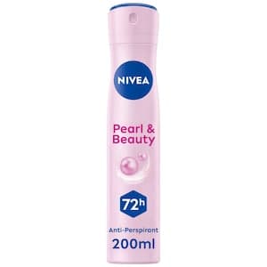 NIVEA Pearl & Beauty Antiperspirant Deodorant for Women 72H Active, Spray 200ml