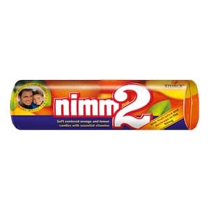 Storck Nimm2 Orange and Lemon Flavoured Hard Candy Stick, 50g