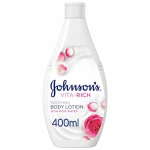Johnson's Vita-Rich Soothing Body Lotion With Rose Water & Glycerin 400ml