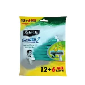 Schick Extract 2 Razors Blade Green 18 Blades