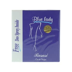 Rasasi Blue Lady Eau De Parfum With Deo Spray Blue 40ml
