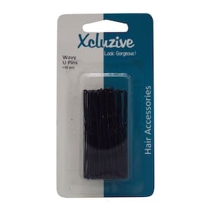Xcluzive Wavy U Hair Pins Black 36 PCS