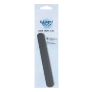 Elegant Touch Professional Emery Board Nail Files Black 2 PCS