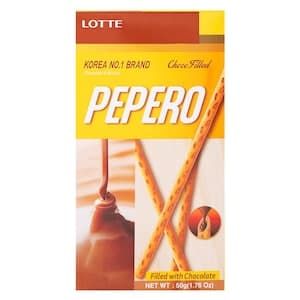 Lotte Pepero Chocolate Filled Sticks, 50g