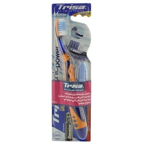 Trisa Sonic Power Battery Operated Electric Toothbrush White