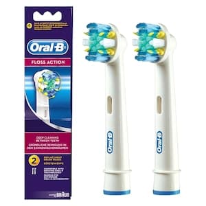 Oral-B Floss Action Replacement Brush Head EB 25-2, 2 PCS