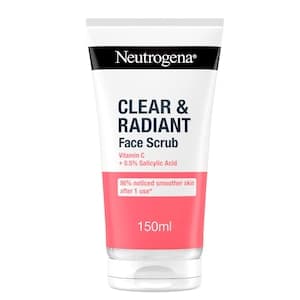 Neutrogena Clear and Radiant Facial Scrub Daily Exfoliator And Vitamin C 150ml